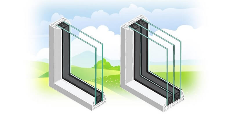 تفاوت پنجره سه جداره با دوجداره